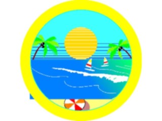 Sticker Custom Preview Image #084830 Landscapes Landscapes Beach Scene02