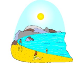 Sticker Custom Preview Image #084834 Landscapes Landscapes Beach Scene06