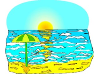 Sticker Custom Preview Image #084841 Landscapes Landscapes Beach Scene13