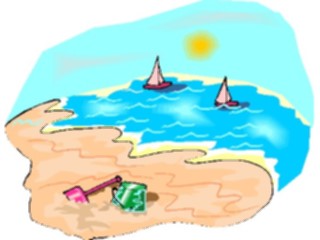 Sticker Custom Preview Image #084842 Landscapes Landscapes Beach Scene14