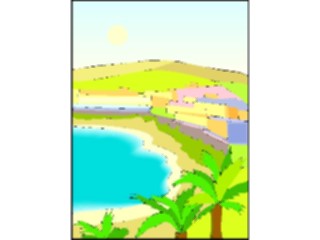 Sticker Custom Preview Image #084843 Landscapes Landscapes Beach Scene15