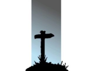 Sticker Custom Preview Image #084893 Landscapes Landscapes Cemetary Silhouette