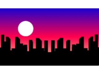 Sticker Custom Preview Image #084903 Landscapes Landscapes City Moon