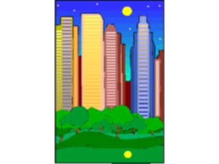 Sticker Custom Preview Image #084960 Landscapes Landscapes City Skyline57