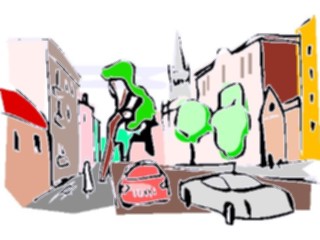 Sticker Custom Preview Image #084975 Landscapes Landscapes City Street2