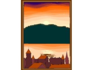 Sticker Custom Preview Image #085002 Landscapes Landscapes Cityscape Sunset2