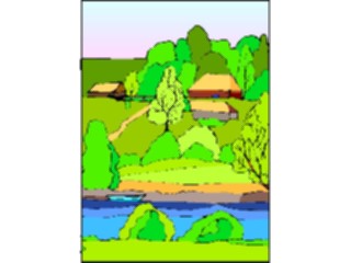 Sticker Custom Preview Image #085031 Landscapes Landscapes Country Homes2