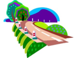 Sticker Custom Preview Image #085060 Landscapes Landscapes Country Road22