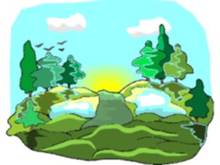 Sticker Custom Preview Image #085179 Landscapes Landscapes Forest Trail