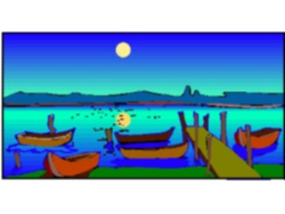 Sticker Custom Preview Image #085186 Landscapes Landscapes Harborat Night