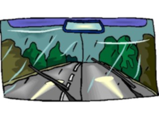 Sticker Custom Preview Image #085191 Landscapes Landscapes Highway Stormy