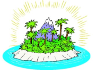 Sticker Custom Preview Image #085220 Landscapes Landscapes Island6