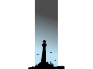 Sticker Custom Preview Image #085288 Landscapes Landscapes Lighthouse Silhouette