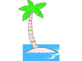 Sticker Custom Preview Image #085316 Landscapes Landscapes Palm Tree Island02