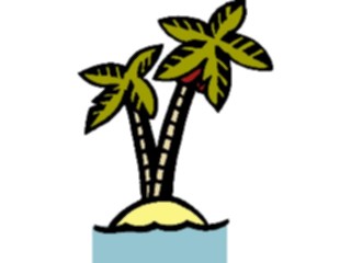 Sticker Custom Preview Image #085317 Landscapes Landscapes Palm Tree Island03