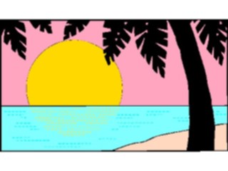 Sticker Custom Preview Image #085322 Landscapes Landscapes Palm Tree Island08