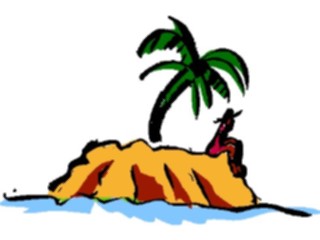 Sticker Custom Preview Image #085325 Landscapes Landscapes Palm Tree Island11