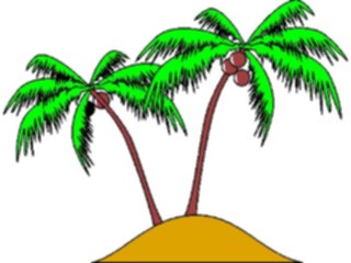 Sticker Custom Preview Image #085326 Landscapes Landscapes Palm Tree Island12