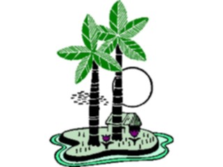 Sticker Custom Preview Image #085327 Landscapes Landscapes Palm Tree Island13