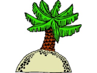 Sticker Custom Preview Image #085328 Landscapes Landscapes Palm Tree Island14