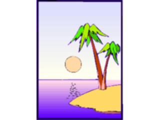 Sticker Custom Preview Image #085330 Landscapes Landscapes Palm Tree Island16