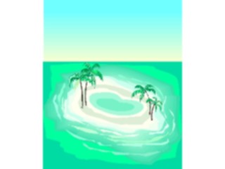 Sticker Custom Preview Image #085334 Landscapes Landscapes Palm Tree Island20