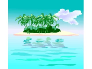 Sticker Custom Preview Image #085335 Landscapes Landscapes Palm Tree Island21