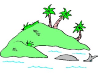 Sticker Custom Preview Image #085337 Landscapes Landscapes Palm Tree Island23