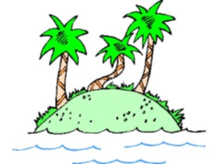 Sticker Custom Preview Image #085338 Landscapes Landscapes Palm Tree Island24