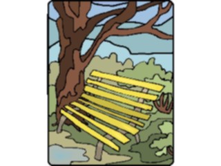 Sticker Custom Preview Image #085344 Landscapes Landscapes Park Bench