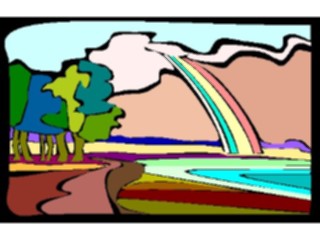 Sticker Custom Preview Image #085364 Landscapes Landscapes Rainbow2