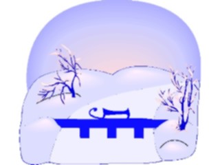 Sticker Custom Preview Image #085393 Landscapes Landscapes River Frozen