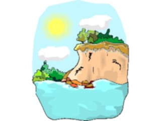 Sticker Custom Preview Image #085434 Landscapes Landscapes Sandy Cliffs