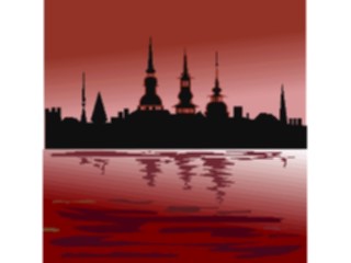 Sticker Custom Preview Image #085449 Landscapes Landscapes Skyline Silhouette