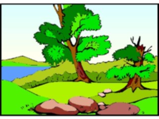 Sticker Custom Preview Image #085569 Landscapes Landscapes Treesby Lake