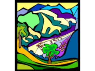 Sticker Custom Preview Image #085575 Landscapes Landscapes Valley3