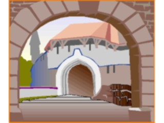 Sticker Custom Preview Image #085588 Landscapes Landscapes Village Entrance