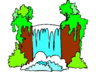 Sticker Custom Preview Image #085605 Landscapes Landscapes Waterfall04