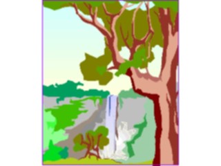 Sticker Custom Preview Image #085608 Landscapes Landscapes Waterfall07