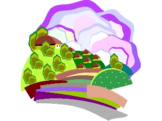 Sticker Custom Preview Image #085714 Landscapes Mountains Mountain Village2