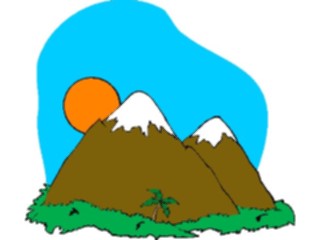 Sticker Custom Preview Image #085965 Landscapes Mountains Mountains Palm Tree