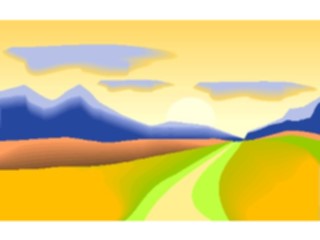 Sticker Custom Preview Image #085977 Landscapes Mountains Mountains Sunset4