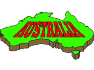 Sticker Custom Preview Image #085979 Maps Australia3 D Map