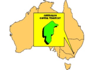 Sticker Custom Preview Image #085982 Maps Australia Aust Capital Territory