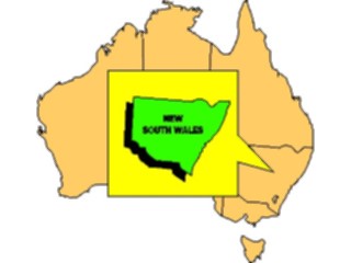 Sticker Custom Preview Image #085983 Maps Australia New South Wales1