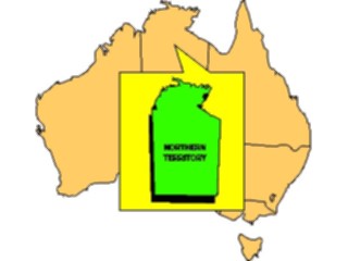 Sticker Custom Preview Image #085985 Maps Australia Northern Territory