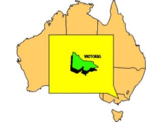 Sticker Custom Preview Image #085992 Maps Australia Victoria1