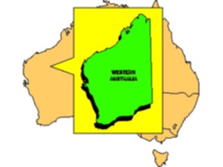 Sticker Custom Preview Image #085994 Maps Australia Western Australia1