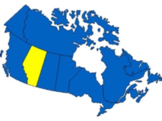 Sticker Custom Preview Image #085997 Maps Canada Alberta2