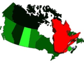 Sticker Custom Preview Image #086014 Maps Canada Quebec1